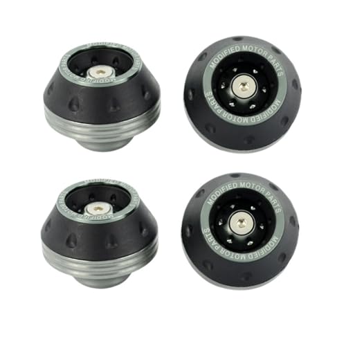 Universal Motorcycle Wheel Protection Crash Pad Motorbike Crash Protectors(4Pcs Titanium) - color: 4Pcs Titanium