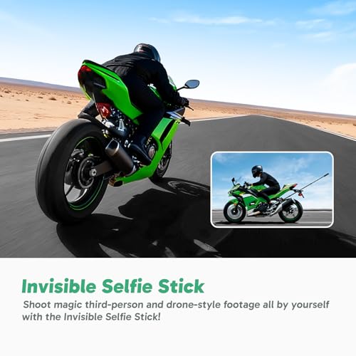 AKASO 360 Action Camera Motorcycle Combo- 5.7K 360 Video with 1/2" 48MP Sensors, 72MP 360 Photo, 360-SuperSmooth, Invisible Selfie Stick, 360° Horizon Lock, AI Tracking