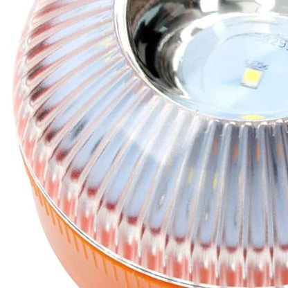 Warning Light with Magnetic Base, Increase Night Visibility, 8.7x8.7x6cm, Led Flashing Light, Car Warning Strobe, Easy to Use, for Rv Roof Motorcycle Truck Car Roadside Cycling