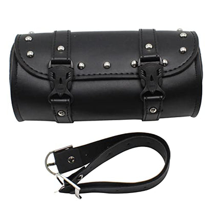 Motorbike Fork Bag PU Leather Handlebar Bag Waterproof Motorbike Saddle Bags Motorcycle Accessories