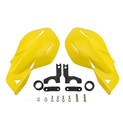 GOOFIT 7/8" Handlebar Hand Brush Guards Protector Handguards Assy Replacmeent for Motocross Motorcycle Off-road Pit Dirt Bike ATV Yellow - color: Yellow