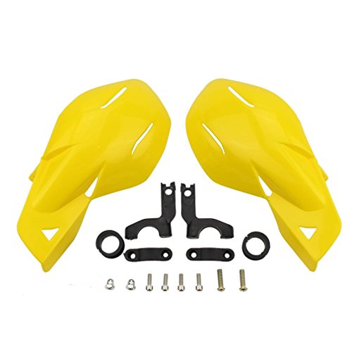 GOOFIT 7/8" Handlebar Hand Brush Guards Protector Handguards Assy Replacmeent for Motocross Motorcycle Off-road Pit Dirt Bike ATV Yellow - color: Yellow
