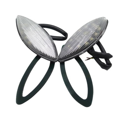 Motorcycle LED Turn Signal Light Indicator Lamp Amber Flush Mount Fit for Kawasaki ZX14 ZX14R ZX-14R 2006-2007 06 07(Smoke)