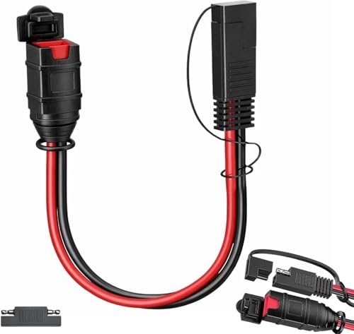 SAE Adapter Connection Components Compatible with NOCO Genius 5 GC009 Intelligent Battery Charger 4269, with 14AWG Pure Copper SAE Connector Tail Fiber, Used for Motorcycle/ATV/UTV/car