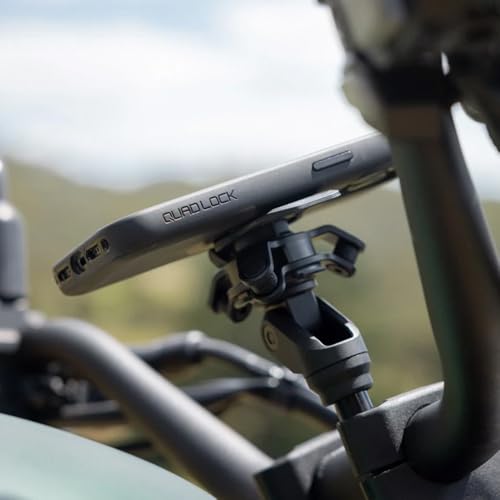 Quad Lock Handlebar Clamp PRO Motorcycle Phone Mount with Vibration Dampener and MAG Phone Case for Pixel 7 Pro - size: Pixel 7 Pro