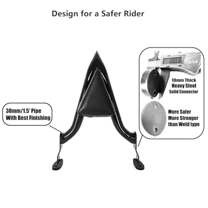 16" Black Road Glide 3 & Freewheeler Sissybar Pad Motorcycle Passenger Backrest Sissy Bar for Harley Davidson FLRT FLTRT 2015-2024 - color: Black