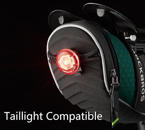 ROCKBROS Bike Saddle Bag Bicycle Seat Bag 3D Shell Saddle Bag Under Seat Cycling Seat Pack for Mountain Road Bike Bicycle - color: Green