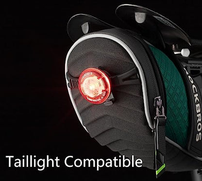 ROCKBROS Bike Saddle Bag Bicycle Seat Bag 3D Shell Saddle Bag Under Seat Cycling Seat Pack for Mountain Road Bike Bicycle - color: Green