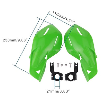 GOOFIT 7/8" Handlebar Hand Brush Guards Handguards Assy Replacmeent for Motocross Motorcycle Off-road Pit Dirt Bike ATV Green - color: Green