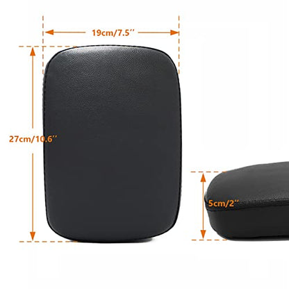 Motorcycle Leather Pillion Pad 6 Suction Cup Rear Passenger Seat for Harley Cruiser Chopper Custom Bikes