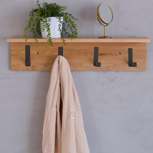 Hooks for Hanging Stainless Steel Heavy Duty Coat Hook Wall Hooks Robe Hanger Hooks Hanging Hat Key Holder for Towel and Bags Indoor Outdoor (Square, Large) - size: 2.5x1.3, style: Square