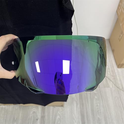 HJ-33 Helmet Visor For i90.Replacement Motorcycle Helmet Shield Compatible with HJC i90 (Revo Deep Purple) - color: Revo Deep Purple