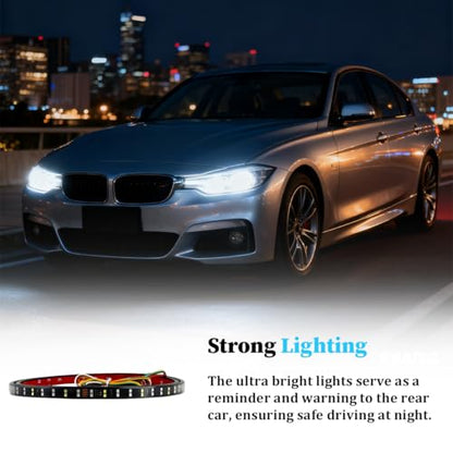 59" Truck Tailgate Light Strip, 180 LED 4 Function Vihicle Brake Running Turn Signal Light Rear Lighting Bar, Pickup Tail Strip Reverse Lamp, Universal for Trailer Truck Cargo Pickup - size: Double 1.5M