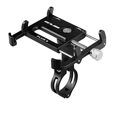 GUB Bicycle & Motorcycle Phone Mount - Aluminum Bike Phone Holder with 360°Rotation Adjustable Handlebar Phone Holder Compatible with iPhone Xs XR 8 Plus,Compatible with Samsung S9/S8 (PLUS6 Black) - color: black
