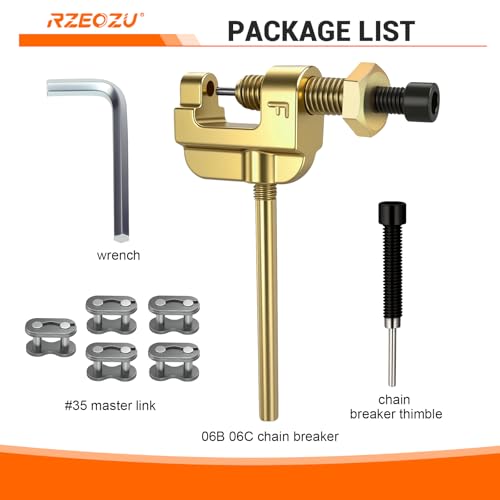 06B 06C 35 Chain Breaker Tool Motorcycle Chain Breaker Replacement for #35 T8F Roller Chain Mini Bike Go Kart Cart ATV Dirt Bike Scooter Quad Bicycle Mountain Electric Bike Parts (3mm Pin)