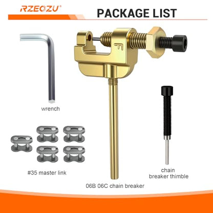 06B 06C 35 Chain Breaker Tool Motorcycle Chain Breaker Replacement for #35 T8F Roller Chain Mini Bike Go Kart Cart ATV Dirt Bike Scooter Quad Bicycle Mountain Electric Bike Parts (3mm Pin)