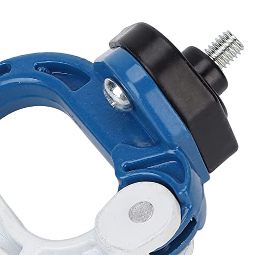 Estink Electric Scooter Front Claw Hook, Alloy Steel & Aluminum Motorcycle Hanger for Helmet & Bag Storage, 26.5 lb Load Bearing & Auto Lock Design for Safer Riding (blue+white)
