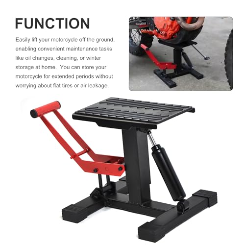 Motorcycle Dirt Bike Stand Lift Jack Hoist Table Height Adjustable Lifting Stand Dirt Bike Accessories