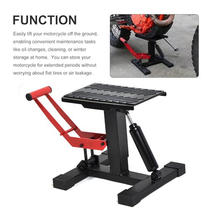 Motorcycle Dirt Bike Stand Lift Jack Hoist Table Height Adjustable Lifting Stand Dirt Bike Accessories