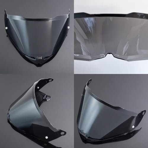 Blaze 2 Helmet Visor Replacement.Blaze 2 Outer Face Shield UV Protection Compatible with Blaze 2,Pioneer 2,MX702 (Deep Black-Day Use Only) - color: Deep Black-day Use Only