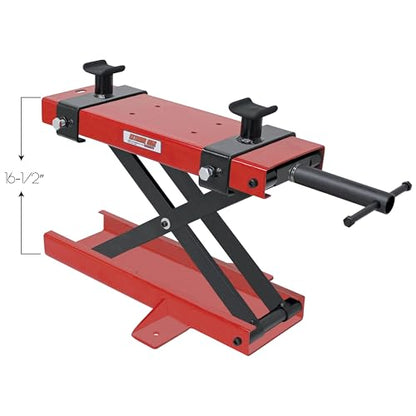 Extreme Max 5001.5047 1100 lb. Motorcycle Scissors Jack - Narrow | 1100 lb. Capacity