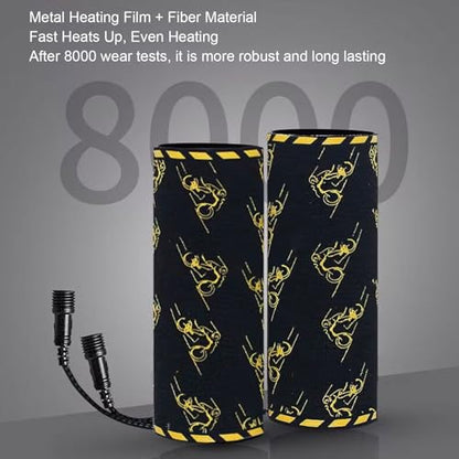 KIMISS USB Heated Hand Cover 5+ Temperature Settings Bike Handlebar Grips Warmer Memory Function IP67 Proof OverHeated Hand Cov Seconds Large Thanks to that Components Fast Wide for 10