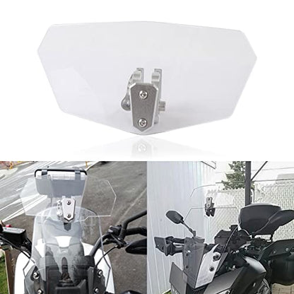 Universal Motorcycle Windshield Extension Adjustable Spoiler Windscreen Extender for Motorcycle(Transparent)