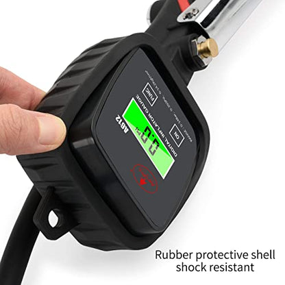 AEROPRO Tools Digital Tire Inflator with Pressure Gauge, 203 PSI Air Chuck and Compressor Accessories Heavy Duty with Rubber Hose and Quick Connect Coupler with Display Resolution