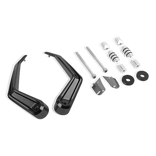 Compatible with 7/8" 22mm Brake Clutch Lever Guard CNC Aluminum Titanium Motorcycle Handlebar Levers Protector Accessories - color: Titanium
