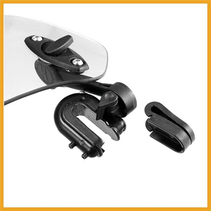28.5cm Motorcycle Windshield Motorcycle Wind Deflector Clear Lens Adjustable Clip Windshield Extension Universal Fit for Most Motorcycle Scooter Replacement