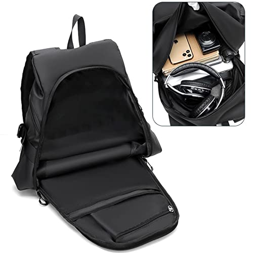 Motorcycle Backpack - Waterproof Helmet Backpack for Men, Travel - color: Black(backpack)