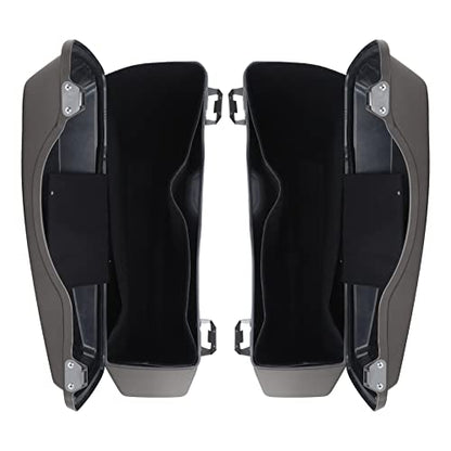 SLMOTO Hard Saddlebags Fit For Harley Electra Road King Glide 1994-2013 - color: For Pewter Denim