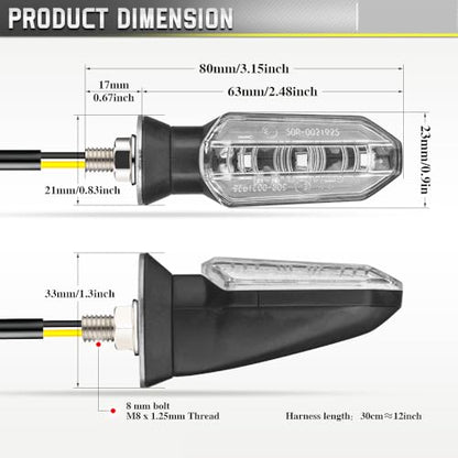 2026 GROM MSX 125 Fender Eliminator Kit - Tail Tidy Compatible with 2022-2025 MSX125 GROM - License Plate Bracket with Turn Signals Rear and LED License Light (Clear) - color: Clear