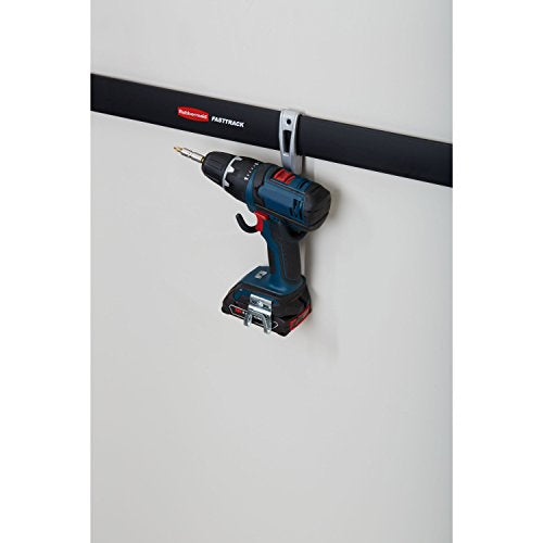 Rubbermaid Fasttrack Compact Hook for Garage Organization, Soft Grip, Ideal for Cords/Ropes/Small Hoses/Camping Chairs (Pack of 6) - size: 1 Count (Pack of 6), style: Compact Hook