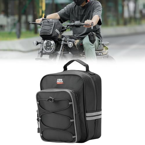 KEMIMOTO Motorcycle Handlebar Bag Universal Motorcycle Bag Storage pouch Compatible with Softail Dyna Sportsters 300 500 (2017-2025) 7.5L