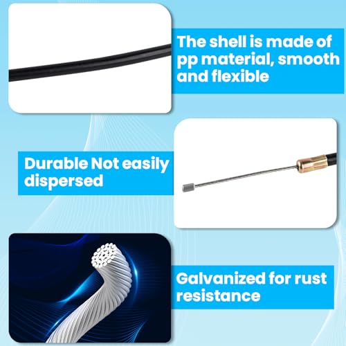 Mini Bike Motorcycle Throttle Cable Handlebar Grips 7/8" 22mm ID Compatible with Coleman MB200 Mini Baja Warrior Coolster Roketa 50cc 70cc 90cc 110cc 125cc SSR Tao Tao Atv Dirt Bike Go Kart