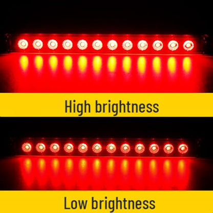 12 LED Red Trailer Brake Tail Light, 2 Pack 16” LED Bar Stop Turn Signal Tail Lights Waterproof Brake Strip Red Light for Marine Boats Golf Cart Offroad Truck RV UTV ATV