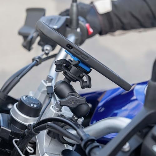 Quad Lock 1" Ball Adaptor for Motorcycle Phone Mount with Vibration Dampener and MAG Phone Case for Galaxy S23 - size: Galaxy S23