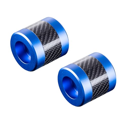 Advanblack Protek Machined CNC Alumium with Carbon Fiber Inlay Crash Bar Slider (Blue CNC w/Carbon Inlay) - color: Blue CNC w/ Carbon Inlay