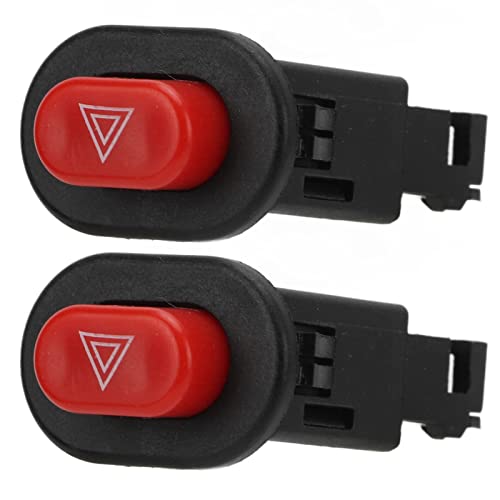 Hazard Light Switch Button Double Flash Warning Controller for Motorcycle Motorbike Scooter