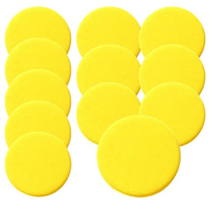 Craedli Car Wax Applicator Pads, 4 Inch Round Soft Fine Polishing Foam Pads, Car Sponge Buffing Pad Auto Cleaning & Detailing Tool for Applying Dressings, Polishes, Waxes (12PCS) - size: 12PCS