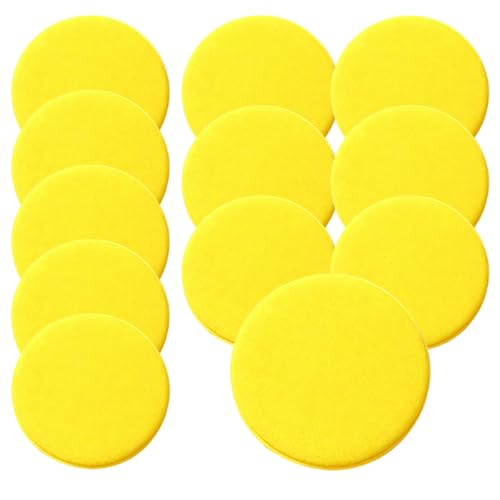 Craedli Car Wax Applicator Pads, 4 Inch Round Soft Fine Polishing Foam Pads, Car Sponge Buffing Pad Auto Cleaning & Detailing Tool for Applying Dressings, Polishes, Waxes (12PCS) - size: 12PCS