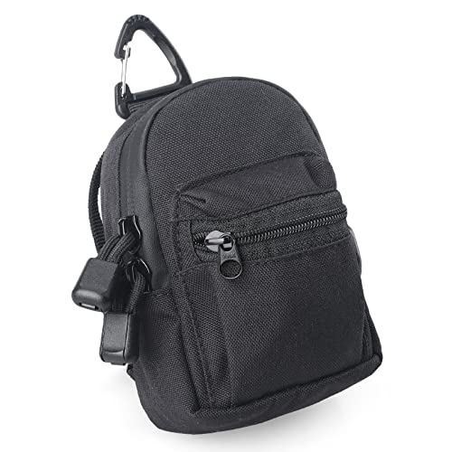 WYNEX Tactical Compact EDC Pouch, Utility Zipper Pocket Organizer Pouches Small Pouch Accessories Mini Coin Purse Keychain Wallet for Men