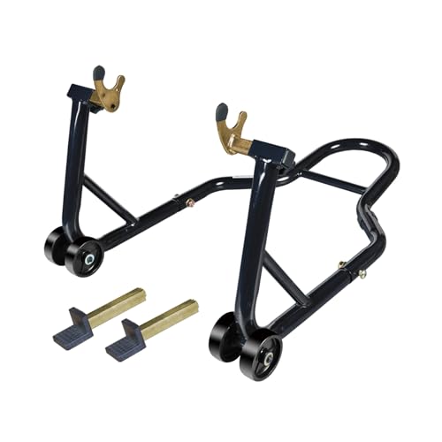 Jack Boss Motorcycle Stand Rear Combo Wheel Lift Stand, 500Lbs Capacity,Swingarm Spool Paddock Stand for Sport Bike,Fit for Yamaha, for Honda, Suitable for Kawasaki Black - color: Black