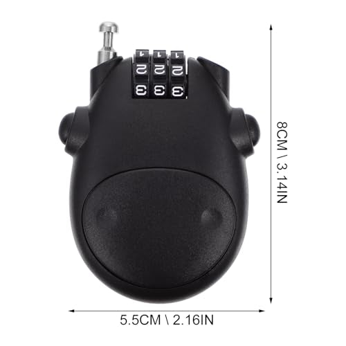 Garneck Steel Wire Cable Helmet Lock Digit Password Waterproof Anti-Theft Bike Lock for Electric Scooter and Motorcycle Security Lightweight for Outdoor Use