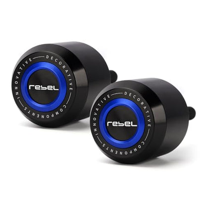Motorcycle Frame Sliders Crash Bar Protector Compatible with H.onda Rebel 500 2017-2024 2025 | No Cut Aluminum Engine Guard Shield Falling Protection CMX500 CMX 500 Accessories (Blue) - color: blue