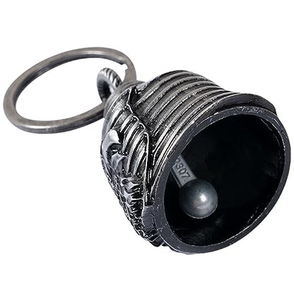Dream Apparel Motorcycle Bell Guardian Angel Drive Away Gremlin, Biker Bell for Men Women Rider Riding, Good Luck Gift - color: Us Flag & Eagle