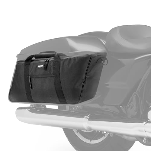 Mofun Motorcycle Saddlebag Cooler Waterproof Saddle Bag Insert Cooler Saddlebag Liner Bag Compatible with Harley Touring Street Road Electra Glide Road King with Hard Saddlebags, 1993-2025