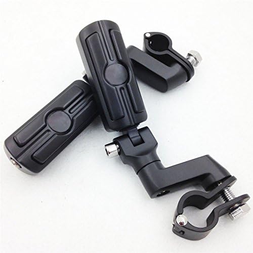 XKMT-Front Rider 1.5" 1 1/2" Highway Radical Skull Foot Peg Clamps Compatible With TRIUMPH ROCKET 3 2300cc Motorcycle [B012FGV8UC]