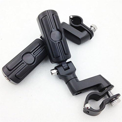 XKMT-Front Rider 1.5" 1 1/2" Highway Radical Skull Foot Peg Clamps Compatible With TRIUMPH ROCKET 3 2300cc Motorcycle [B012FGV8UC]